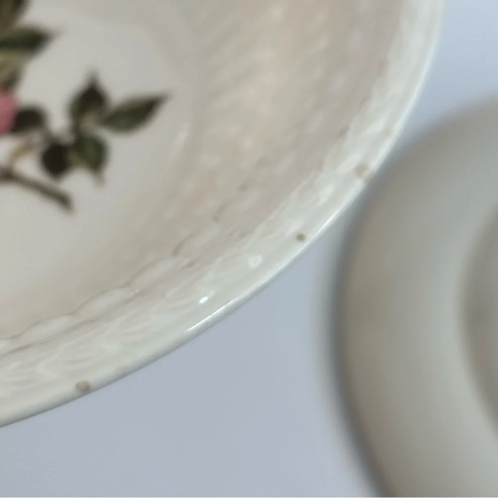 Vintage Wedgwood Briar Rose Tableware Plates, Bowls, Cup, Saucers Set‎ (10)